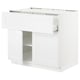 SEKTION white kitchen unit, modern/traditional design, sturdy frame, smooth drawer.