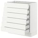 SEKTION white kitchen cabinet, modern design with multiple drawers.