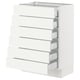 Alt: white SEKTION kitchen unit with 6 drawers.