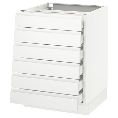 SEKTION / MAXIMERA Base cabinet 6 fronts/6 low drawers