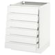 SEKTION / MAXIMERA Base cabinet 6 fronts/6 low drawers