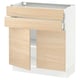 SEKTION kitchen cabinet, light ash, modern design with wooden doors, adjustable shelves, and smooth-running drawer; minimalist, functional.