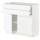 SEKTION white kitchen cabinet, classic design, adjustable shelves, durable material.