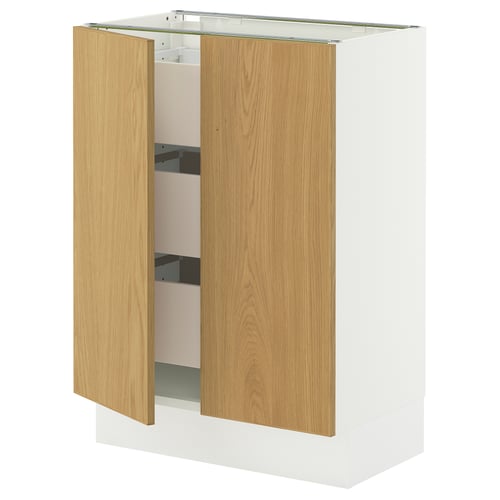 SEKTION / MAXIMERA Base cabinet w 2 doors/3 drawers