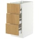 SEKTION / MAXIMERA Base cabinet w 3 fronts/4 drawers