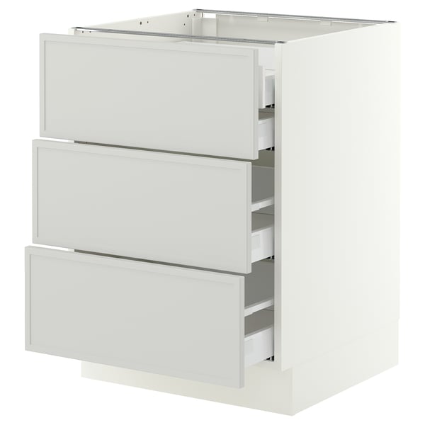 SEKTION / MAXIMERA Base cabinet w 3 fronts/4 drawers