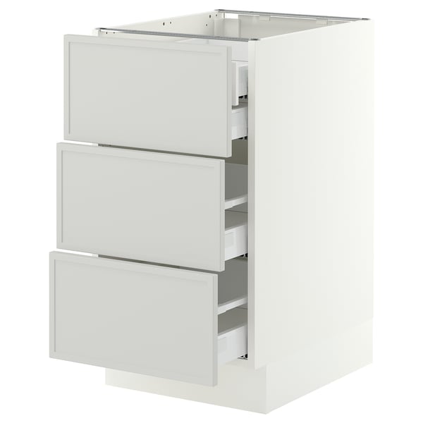 SEKTION / MAXIMERA Base cabinet w 3 fronts/4 drawers