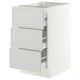 SEKTION / MAXIMERA Base cabinet w 3 fronts/4 drawers