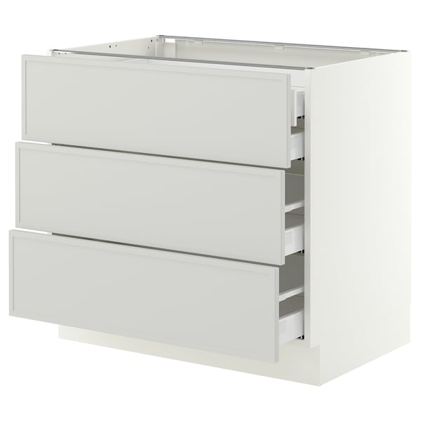 SEKTION / MAXIMERA Base cabinet w 3 fronts/4 drawers