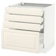 SEKTION kitchen cabinet with four sleek drawers, sturdy frame, smooth-running.