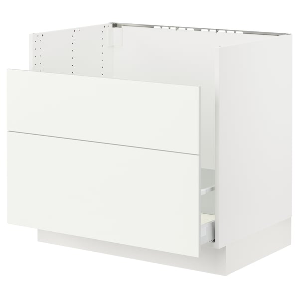 SEKTION white kitchen cabinet, modern design, smooth surfaces, fully assembled.