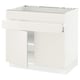 SEKTION white kitchen cabinet, rectangular, smooth finish, adjustable shelves, modern design.