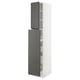 SEKTION tall kitchen unit, dark grey, white & grey, modern, adjustable shelves, soft-close doors and drawers.