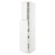 An ikea SEKTION kitchen cabinet in white with a sleek, minimalist design. It adjustable shelves and a modern, integrated handle door.