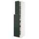 SEKTION green-white cupboard: 3 doors, 3 shelves