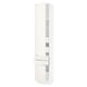 Ikea SEKTION white kitchen cabinet with adjustable shelves and soft-closing hinges.