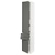 SEKTION kitchen cabinet, grey, slim, modern, with drawers and shelves.