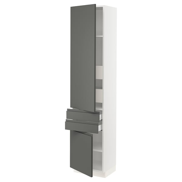 Modern kitchen cabinet: SEKTION, grey, sleek design, with soft-closing doors and drawers.
