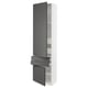 SEKTION kitchen cabinet in dark grey with integrated handles and adjustable shelves.