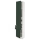 SEKTION kitchen cabinet, green, white, modern, tall, sleek, adjustable shelves.