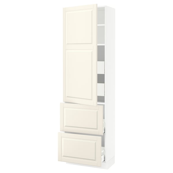 Ikea SEKTION off-white cabinet with drawers & shelves, modern design.