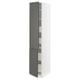 SEKTION kitchen cabinet - white and dark grey - modern, sliding door - fully customizable.