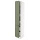 Ikea SEKTION tall kitchen cabinet, green, adjustable shelves, soft-close hinge.