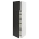 Black & white ikea SEKTION cabinet, adjustable shelves, reversible door.
