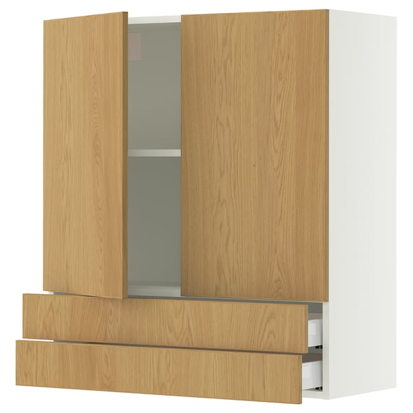 SEKTION / MAXIMERA Wall cabinet w 2 doors/2 drawers