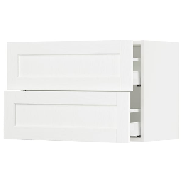 SEKTION white kitchen cabinet, square shaped with minimalist design.