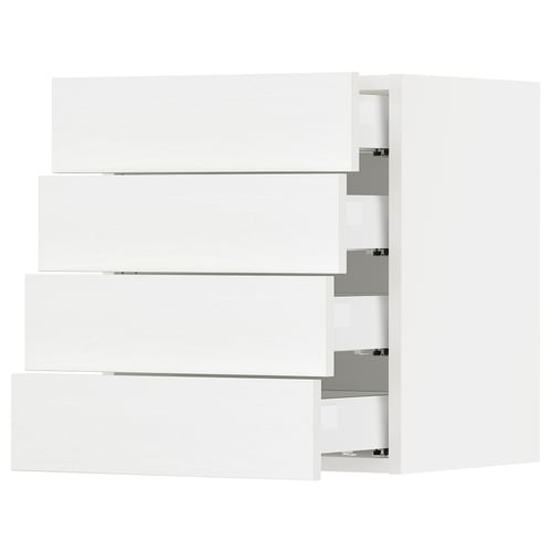 SEKTION kitchen with white cabinet and drawer fronts, sleek modern design.