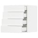SEKTION kitchen with white cabinet and drawer fronts, sleek modern design.