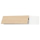 A light ash-colored wooden kitchen cabinet with a sleek design.
