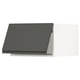 A modern dark grey kitchen cabinet, featuring sleek, handleless doors, and a sturdy rectangular shape. Part of the ikea SEKTION system.