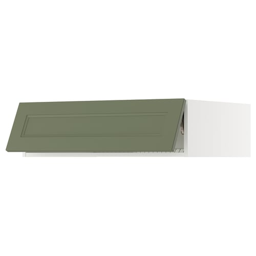 Green ikea SEKTION kitchen drawer. Rectangle shape with flat design.