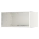 SEKTION white wall cabinet, part of IKEAs metod kitchen system, featuring ventilation cut-outs and sturdy construction.