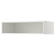 White SEKTION top kitchen cabinet, rectangular, ventilated, melamine and acrylic paint finish.