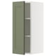 A SEKTION wall kitchen cabinet with a grey-green axstad door. Its rectangular, featuring modern design elements.