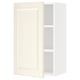 Off-white SEKTION cabinet with shelves, traditional edges