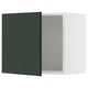 A dark green kitchen cabinet door from IKEAs SEKTION system. The modern, rectangular door sleek, minimalist design with a smooth finish.
