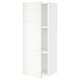 SEKTION kitchen cabinet, white, glossy, rectangular, modern, adjustable shelves.