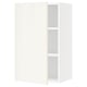 A white SEKTION wall cabinet with two adjustable shelves. It has a modern, minimalist design with clean lines.