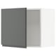 Modern grey kitchen cabinet with clean lines and sleek design.