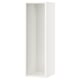 SEKTION white wall cabinet, sleek design, pre-drilled shelf holes.