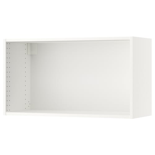 SEKTION: white kitchen wall cabinet, square shape, simple design, adjustable shelves.
