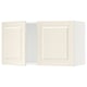 An off-white SEKTION kitchen wall cabinet with two doors, featuring a traditional design with bevelled edges.