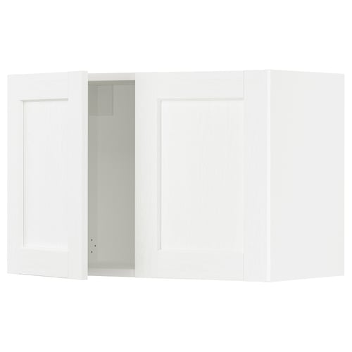 SEKTION white cabinet, modern design, wooden texture, rectangular shape.