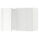 Modern white kitchen cabinet with clean lines and glossy finish.