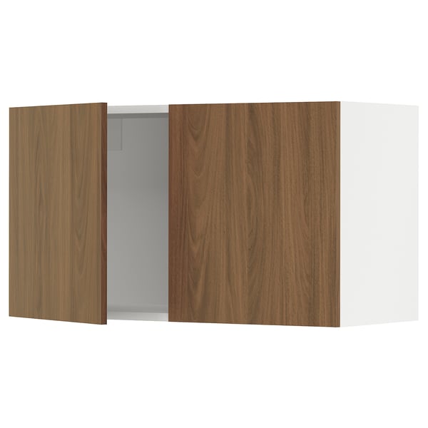 SEKTION kitchen unit, walnut-brown, modern design, wall-mounted, wood grain finish.