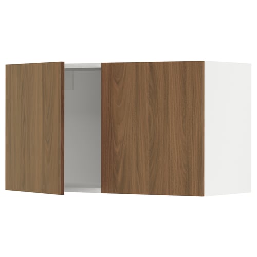 SEKTION kitchen unit, walnut-brown, modern design, wall-mounted, wood grain finish.